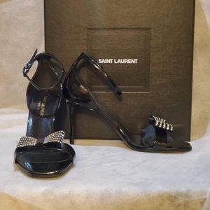 Saint Laurent Bow Accents Sandals Us size 6.5